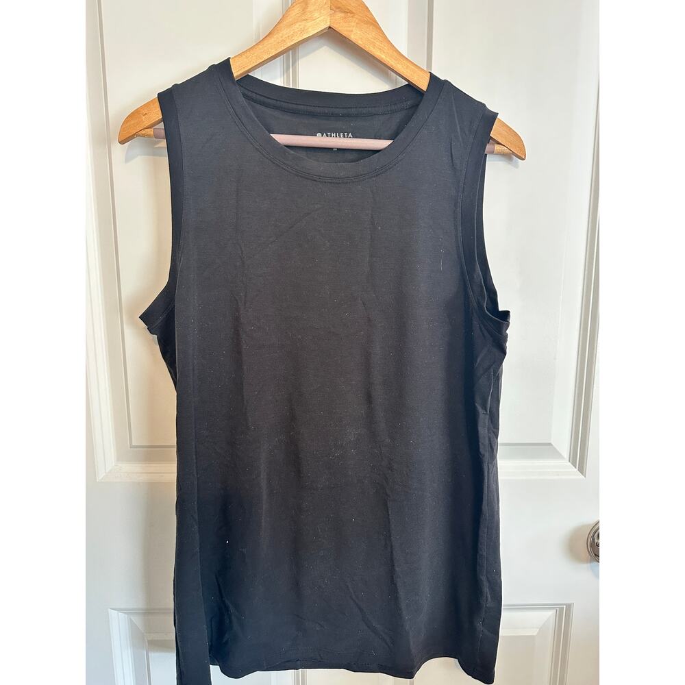 Athleta Sleeveless Black Tank Top - Medium